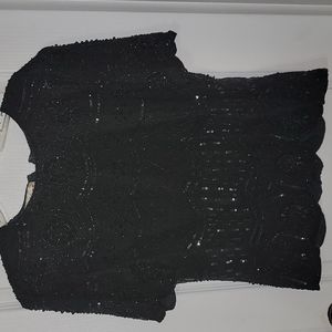 Vintage sequin and beaded blouse